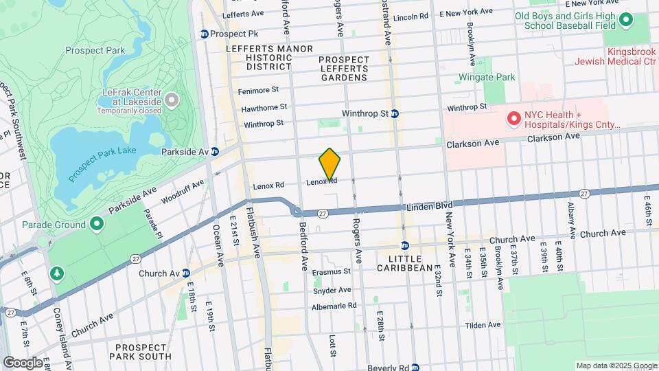 154 Lenox Road Map and Location Details