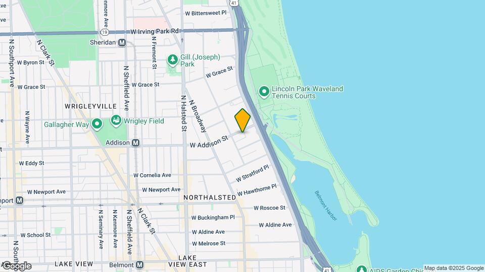 539 W Addison St, Unit 1S Map and Location Details