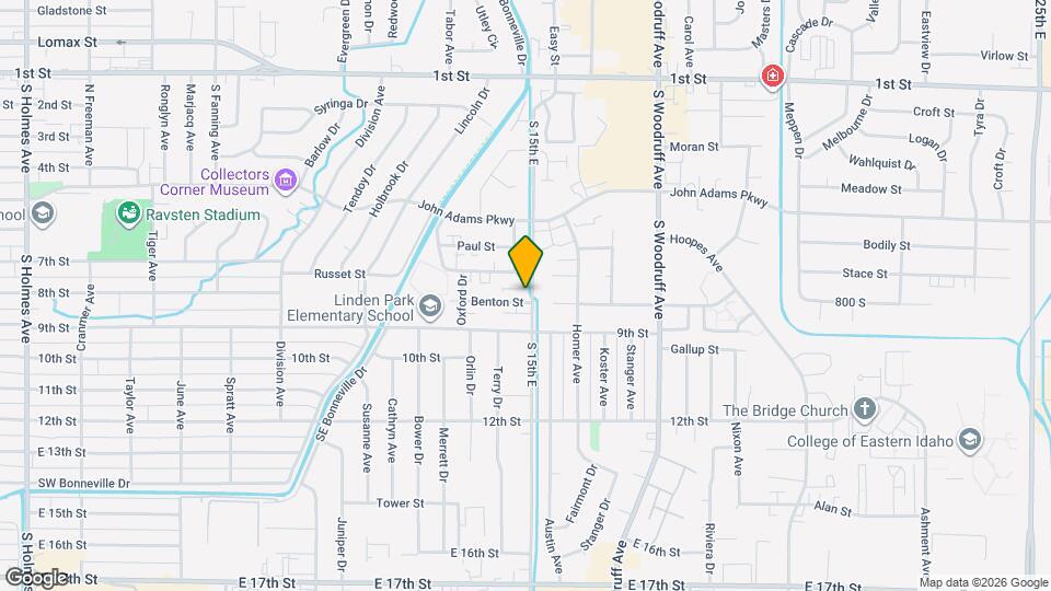 1485 Benton St Map and Location Details