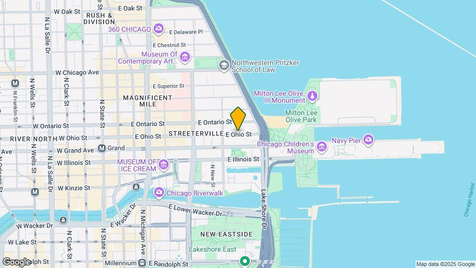 422 E Ohio St Map and Location Details