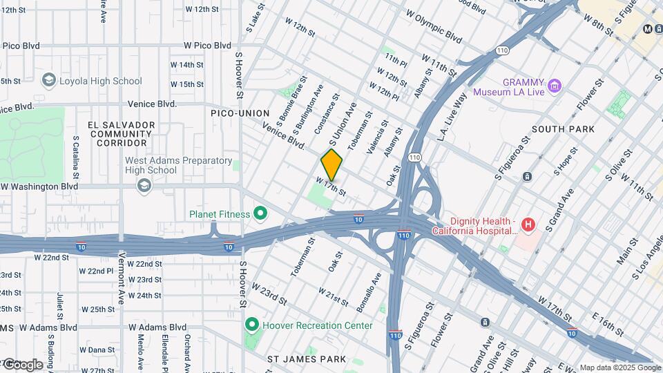 1015 W 17th St Map and Location Details