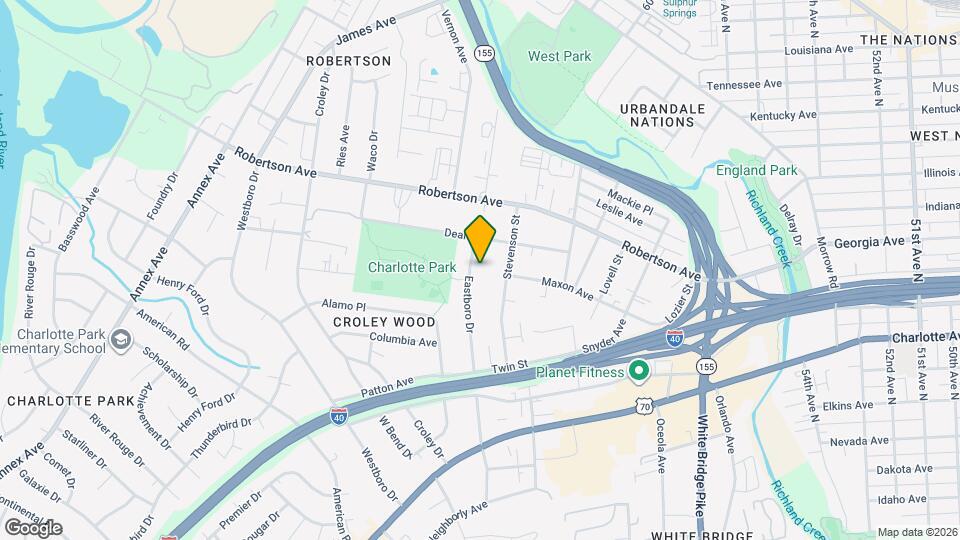 616A Eastboro Dr Map and Location Details