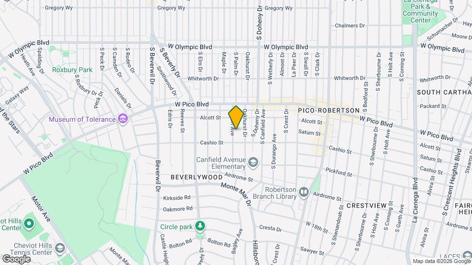 1466 Cardiff Ave Mapa y Detalles de la Ubicación