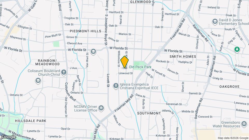 1540 McCormick St Map and Location Details