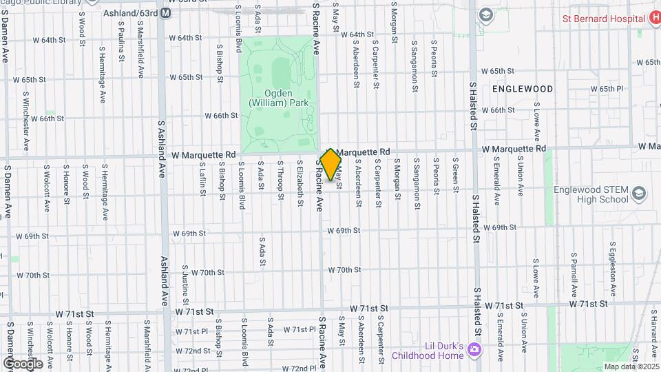 1144 W 68th St Map and Location Details