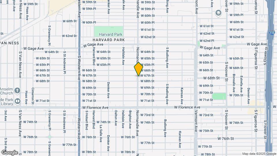 6718 Normandie Ave Map and Location Details