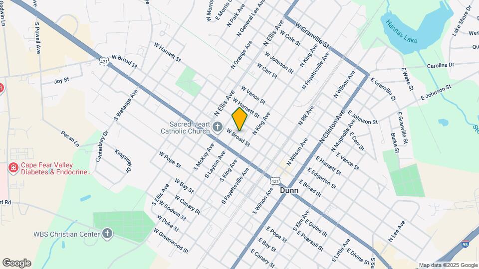 310 W Broad St Map and Location Details