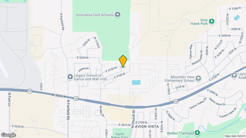 3128 N 1325 E Mapa y Detalles de la Ubicación