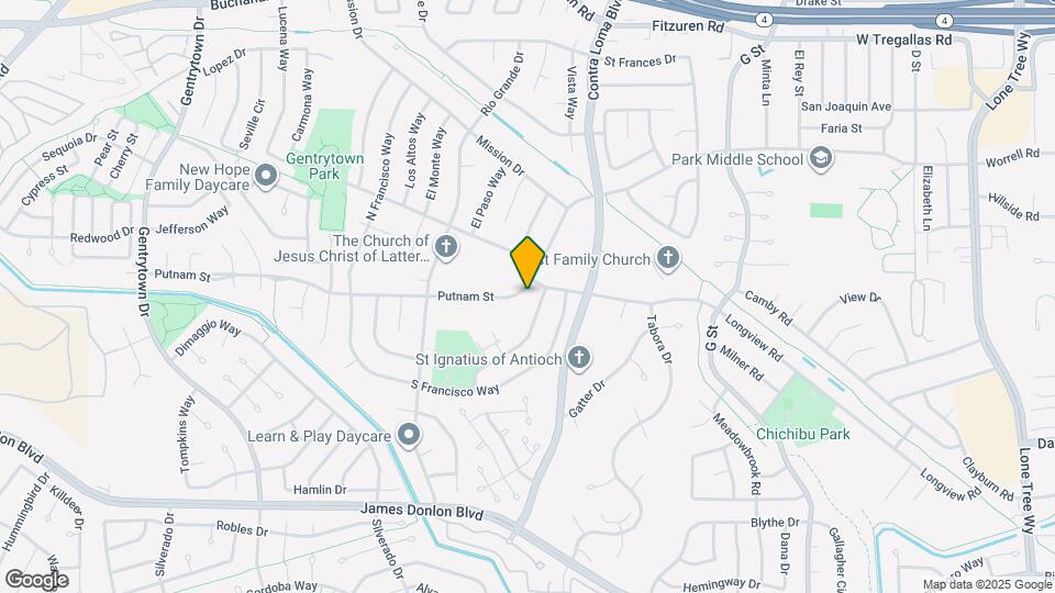 1203 Putnam St Map and Location Details