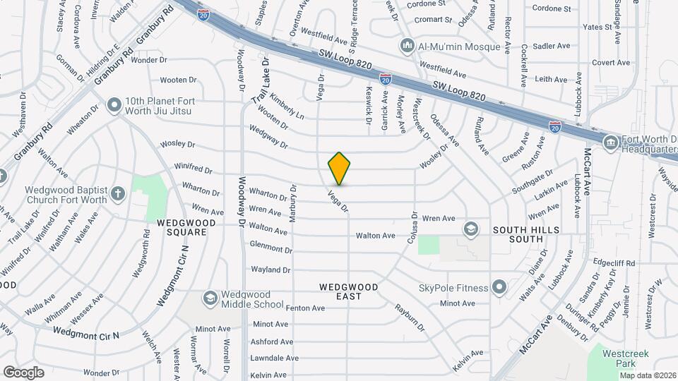 3621 Winifred Dr Map and Location Details