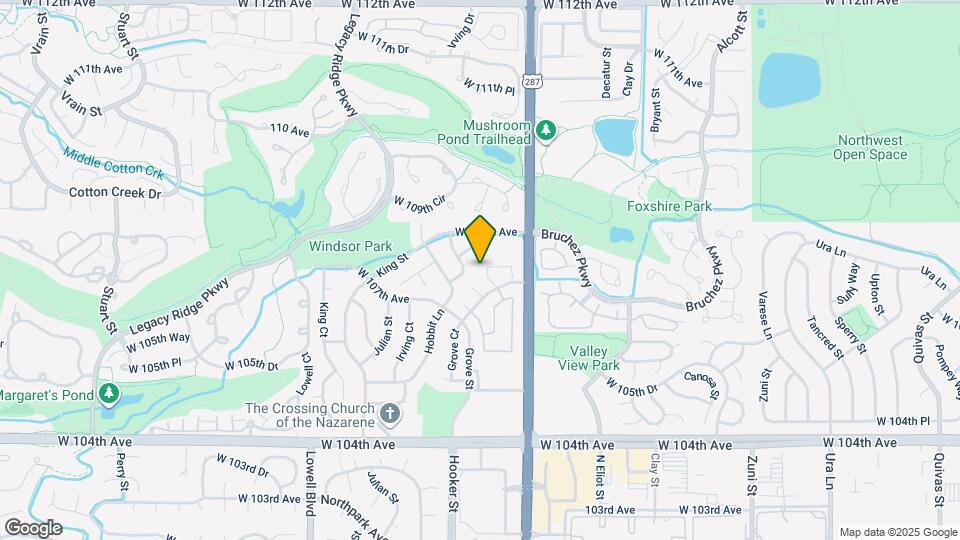 3033 W 107th Pl Map and Location Details