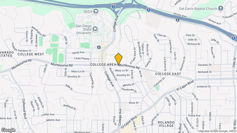 6173 Montezuma Rd, Unit 6173 Map and Location Details