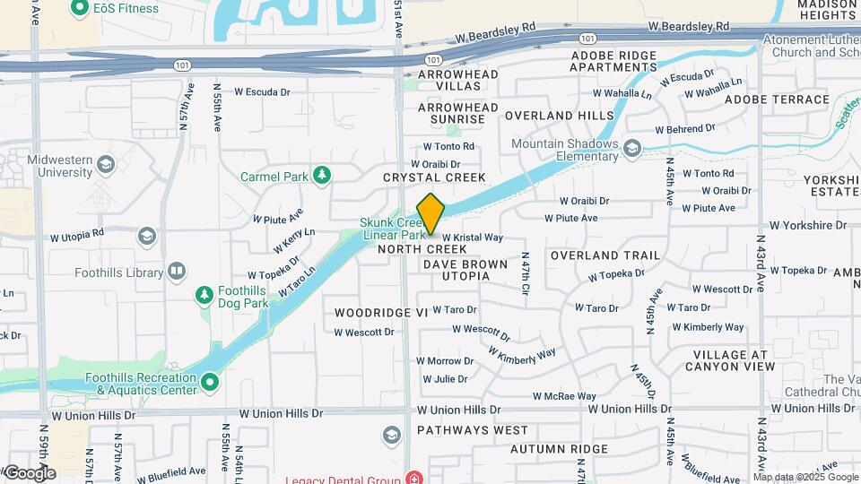 5023 W Kristal Way Map and Location Details