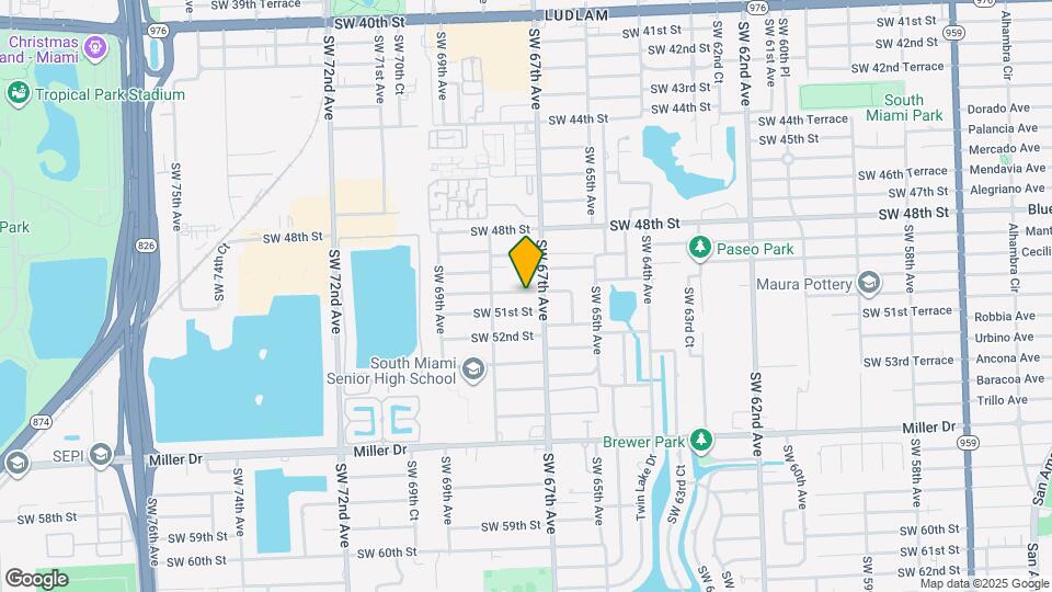 6720 SW 50th Terrace Map and Location Details