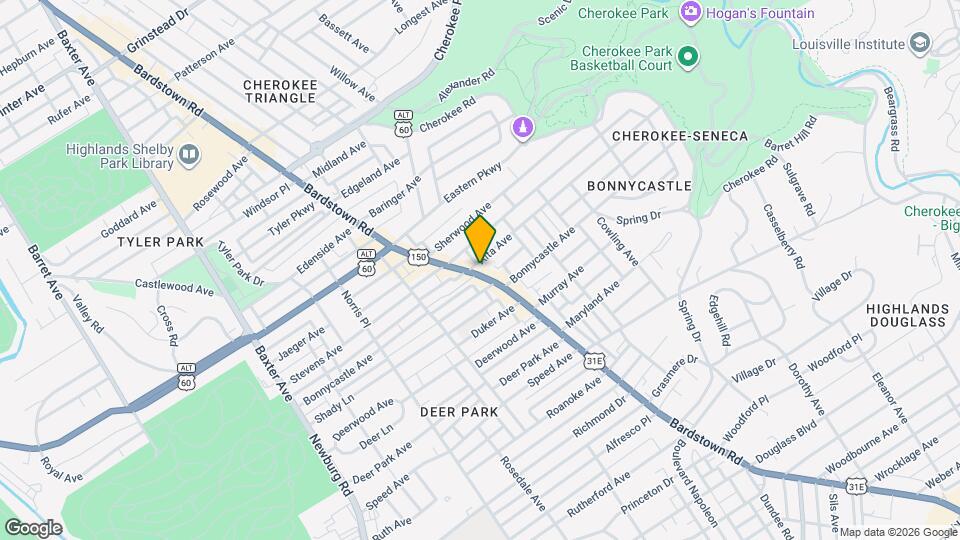 1567 Bardstown Rd, Unit Apt 1 Map and Location Details