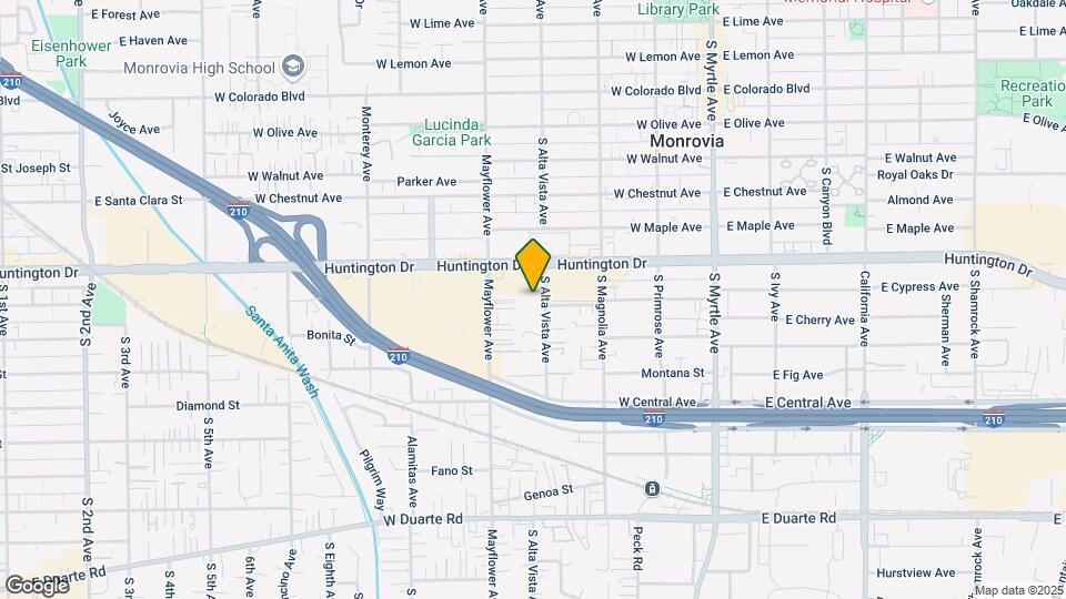 1131 S Alta Vista Ave Map and Location Details