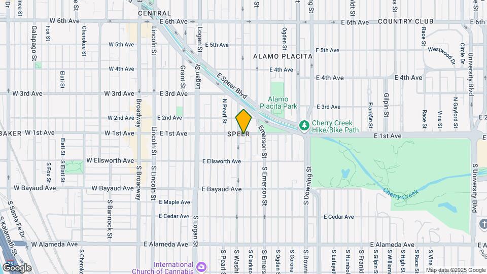 716 E 1st Ave Map and Location Details