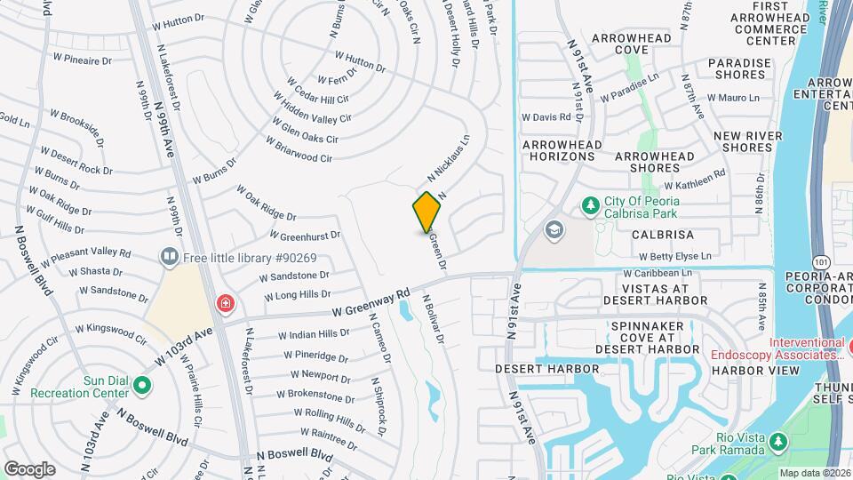 15430 N Bowling Green Dr Mapa y Detalles de la Ubicación