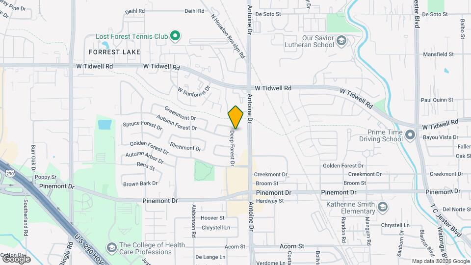 5522 Deep Forest Dr Map and Location Details