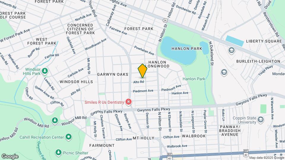 3404 Alto Rd, Unit 2nd floor Map and Location Details