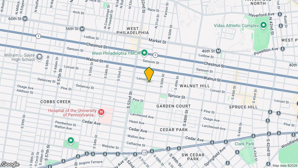 251 S 51st St Map and Location Details