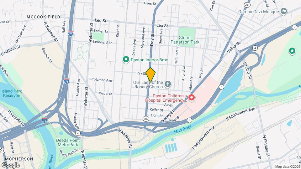 512 Troy St Map and Location Details