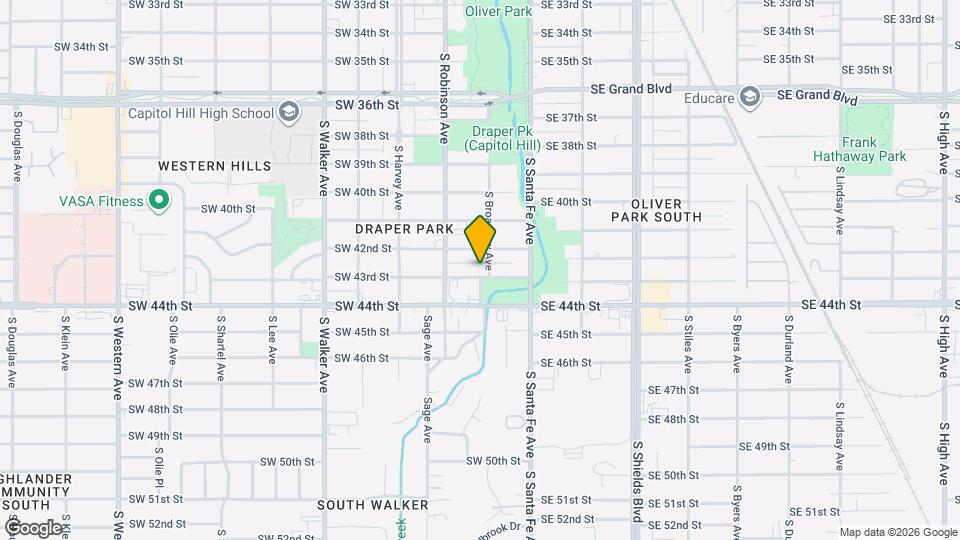 105 SW 43rd St Map and Location Details