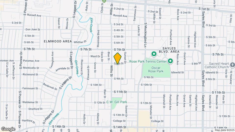 818 Ballinger St Map and Location Details