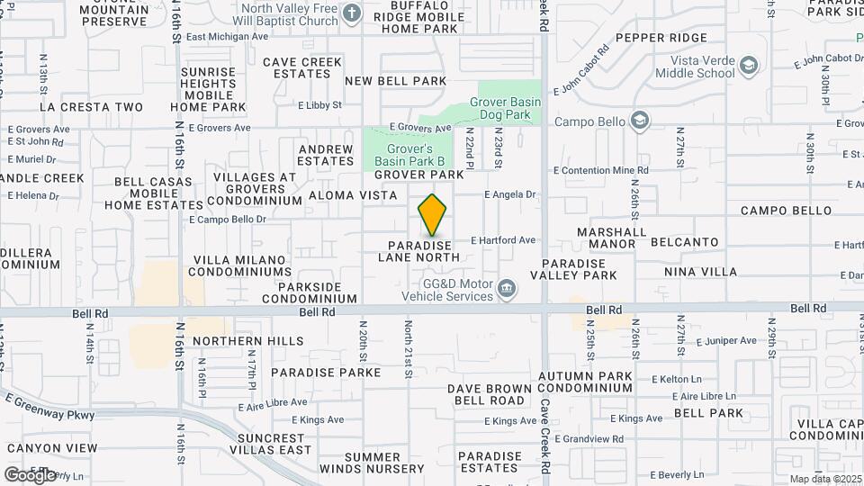 2128 E Danbury Rd Map and Location Details