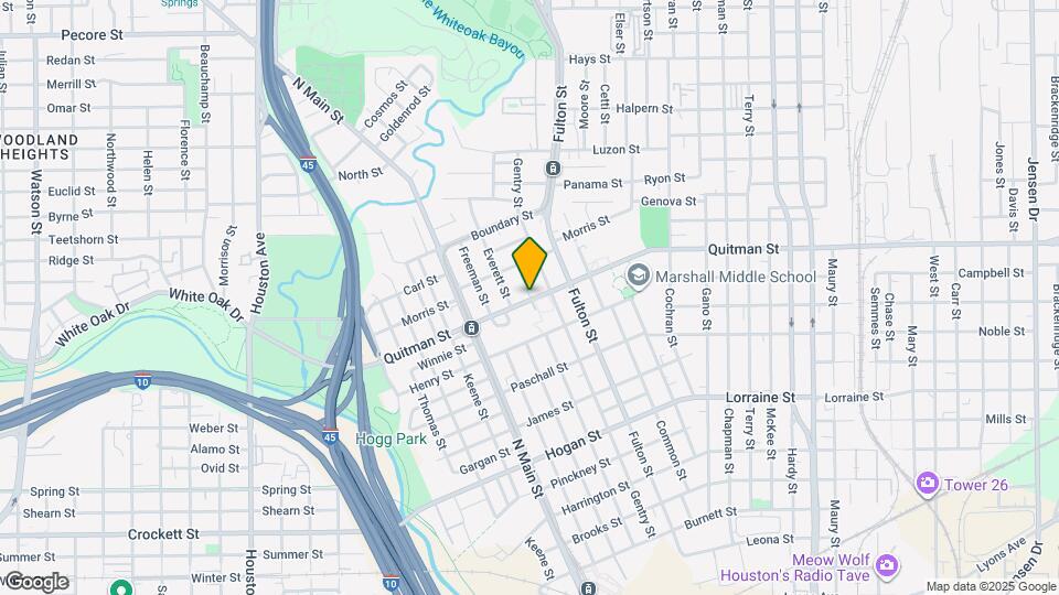 2303 Chestnut St Map and Location Details