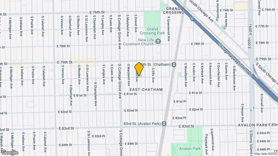 8001-8005 S Drexel Ave Map and Location Details