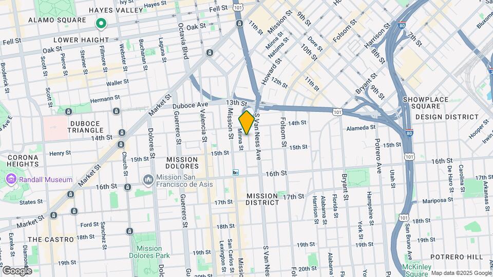 1350 Natoma St Map and Location Details
