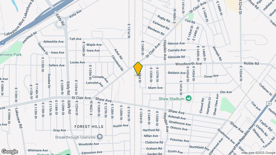 1268 E 133rd St Map and Location Details