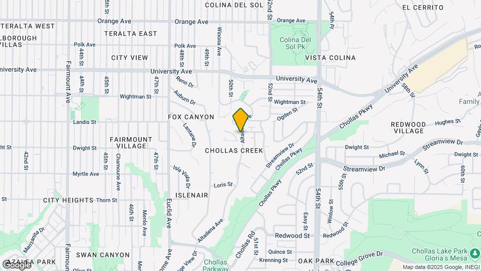 3638 Altadena Ave Map and Location Details