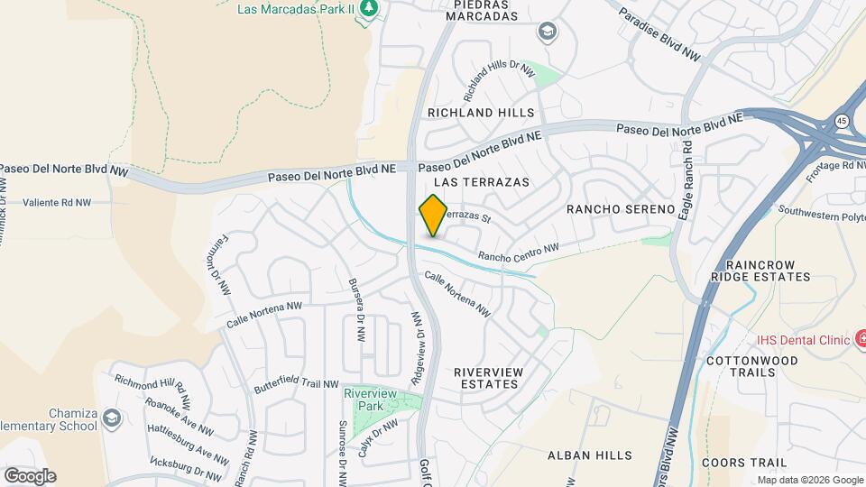 4424 Rancho Centro NW Map and Location Details