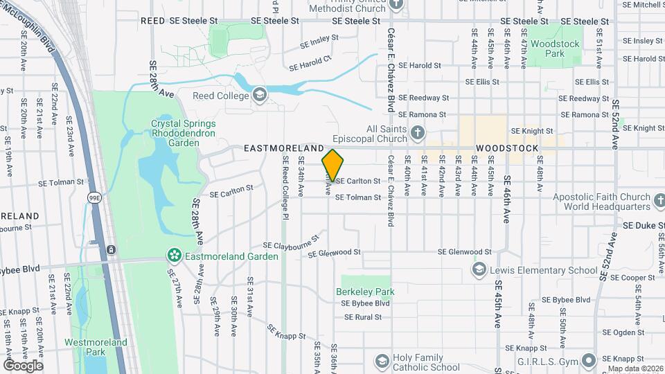 6214 SE 36th Ave Map and Location Details