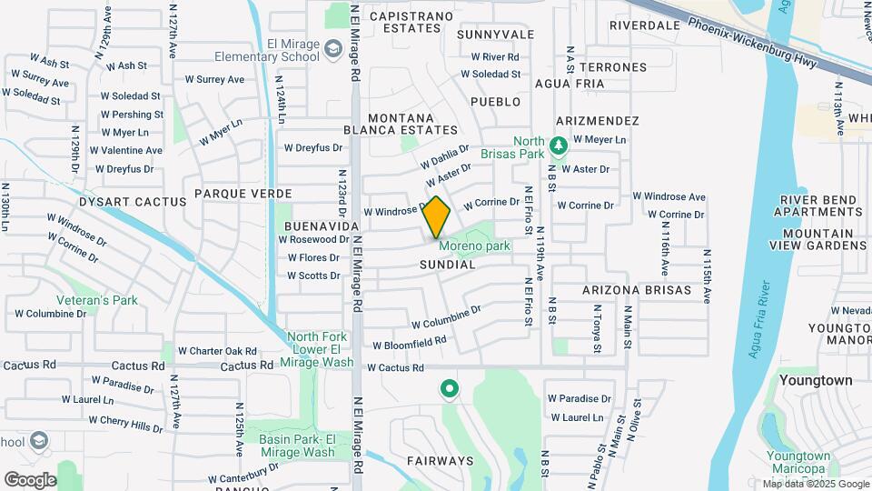12115 W Rosewood Dr Mapa y Detalles de la Ubicación