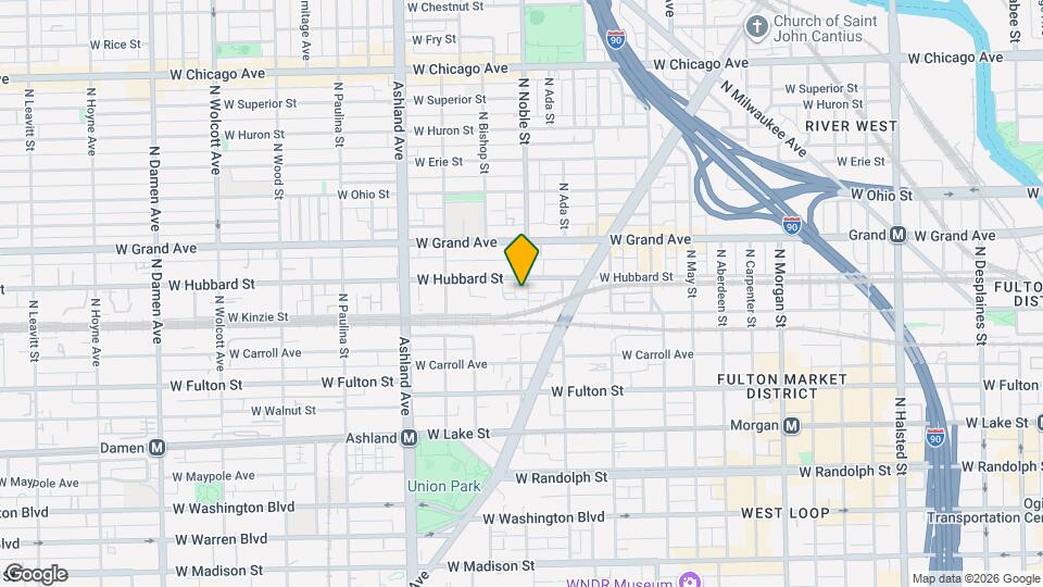 420 N Noble St Map and Location Details