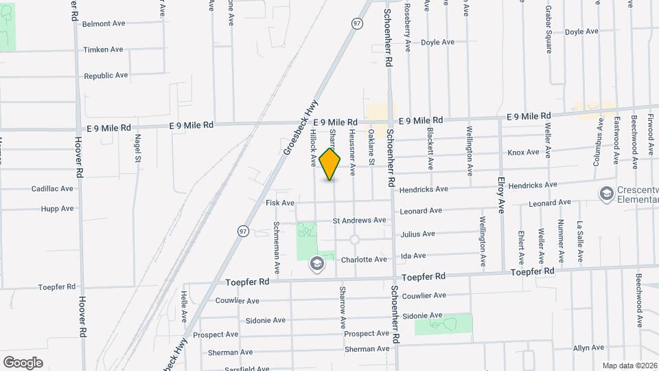 22515 Sharrow Ave Map and Location Details