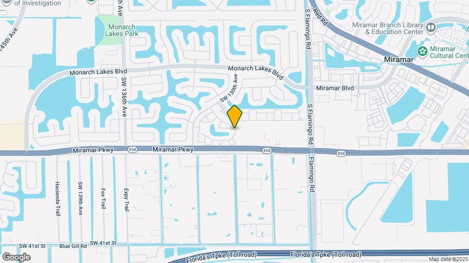 12804 SW 31st St Map and Location Details