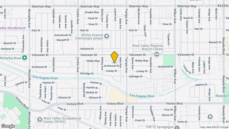 19361 Archwood St Map and Location Details