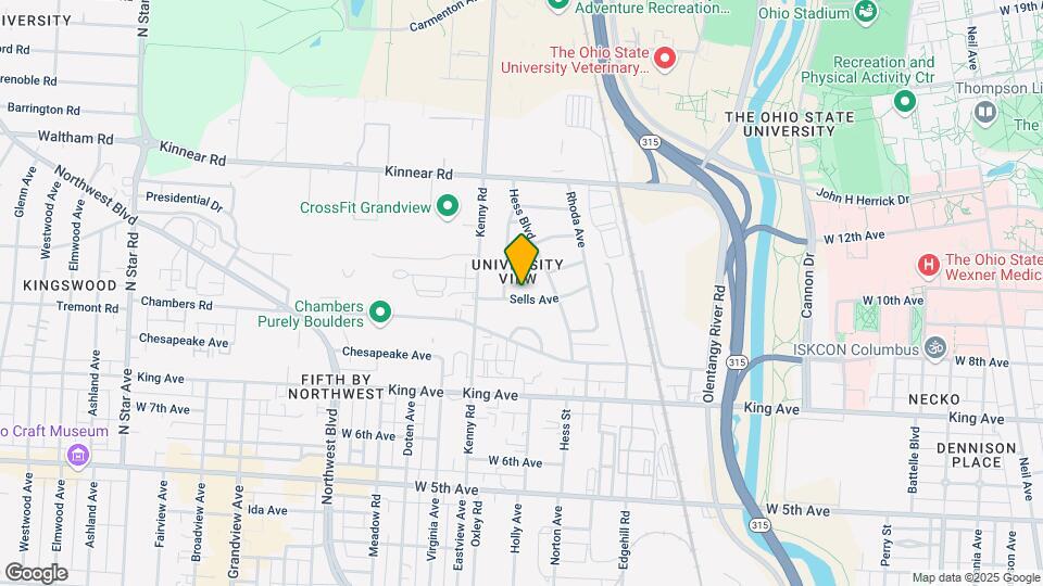 970 Sells Ave Map and Location Details
