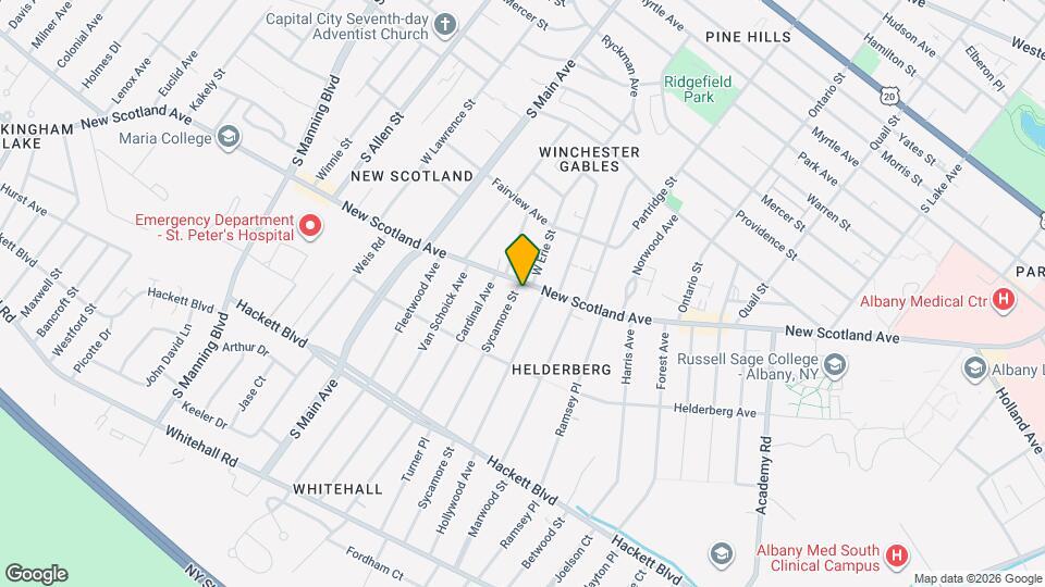 440 New Scotland Ave, Unit 2FL-NSA Mapa y Detalles de la Ubicación