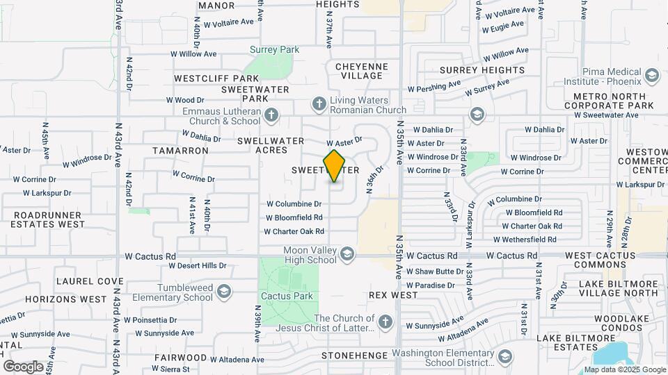 12603 N 37th Ave Map and Location Details