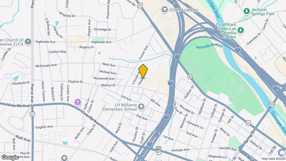 347 Grant Ave, Unit 347 Grant Unit 1 Macon GA Map and Location Details