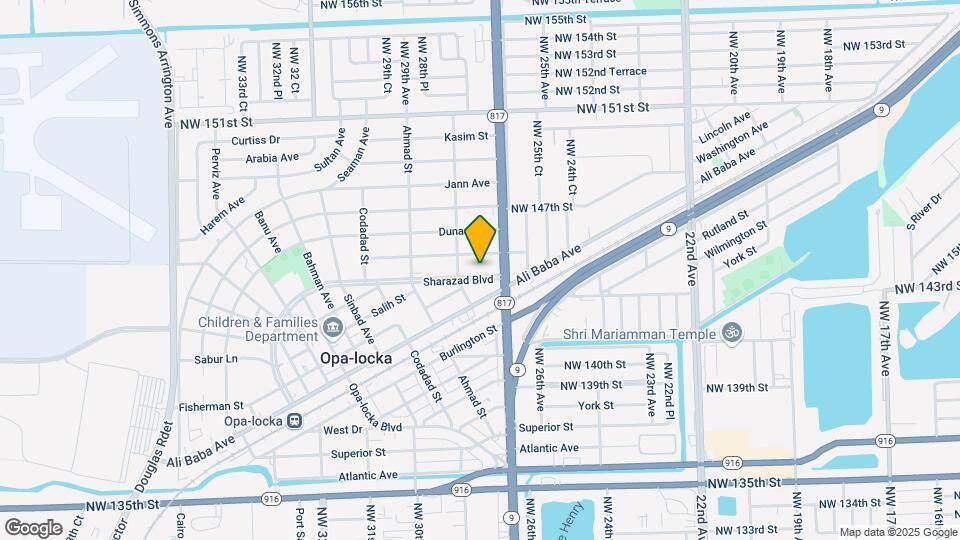 1331 Sharazad Blvd, Opa Locka, FL 33054 Map and Location Details