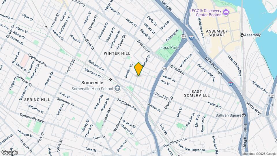 127 Walnut St, Unit 2 Map and Location Details