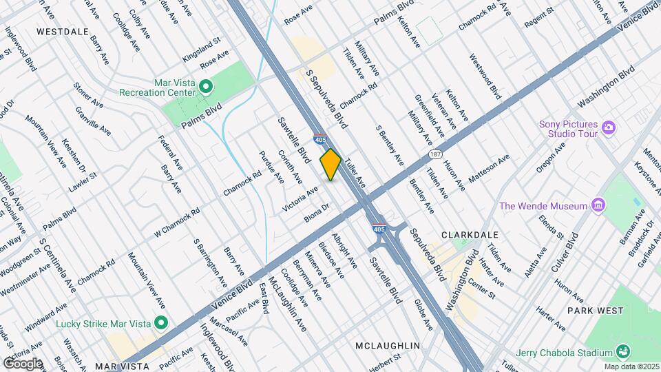 3726 Sawtelle Blvd Map and Location Details