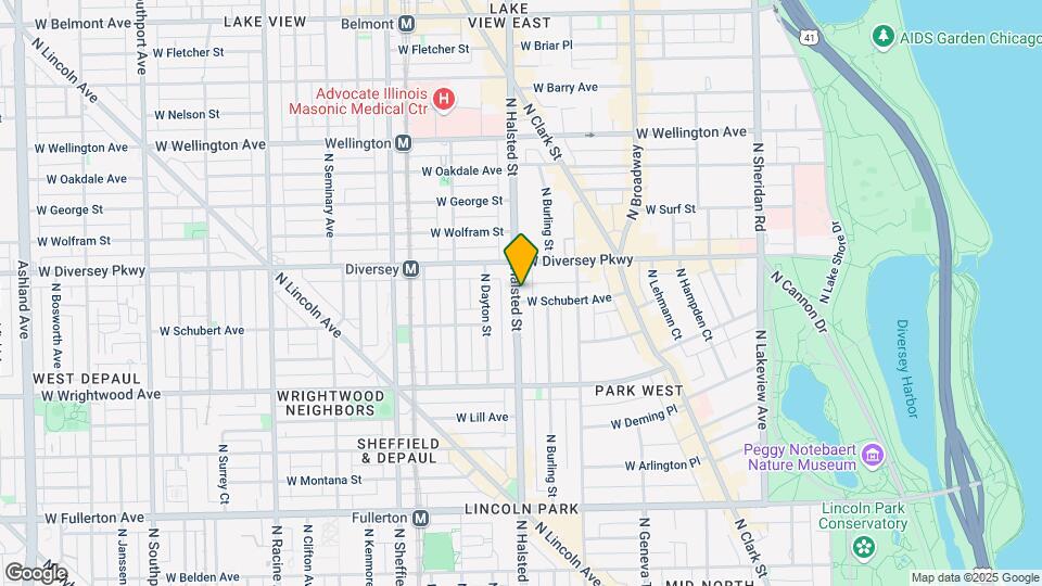 2707 N Halsted St Mapa y Detalles de la Ubicación