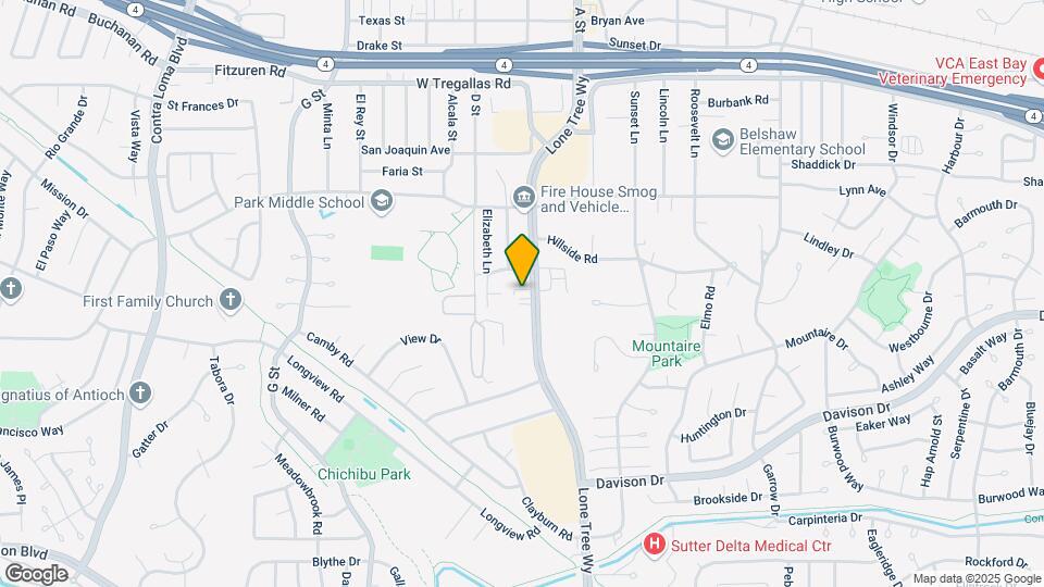 3112 Lone Tree Way Map and Location Details